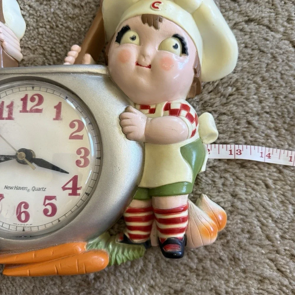 Vintage 1990 Campbells Soup Kids Wall Clock New Haven Quartz Burwood Kitchen USA
